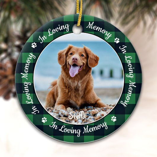 Pet Memorial in Loating Memory Pset Dog Foto Keramisch Ornament