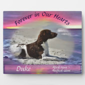 Pet Memorial in Our Hearts Sunset 0911 Fotoplaat (Voorkant)