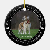Pet Memorial Je zou hebben geleefd voor eeuwig vak Keramisch Ornament (Achterkant)