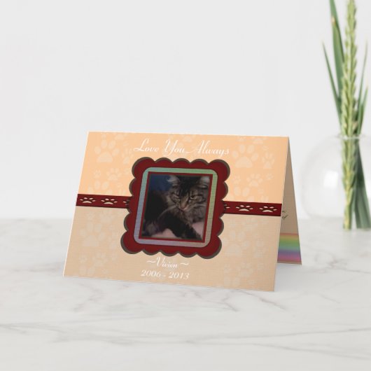  Pet Memorial Kaart (Voorkant)