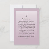 Pet Memorial Kaart 3,5 inch x 5 inch - Roze modern (Achterkant)