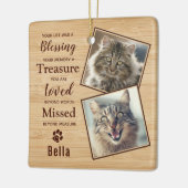 Pet Memorial Keepomwille Cat Lover Pet Loss Keramisch Ornament (Links)