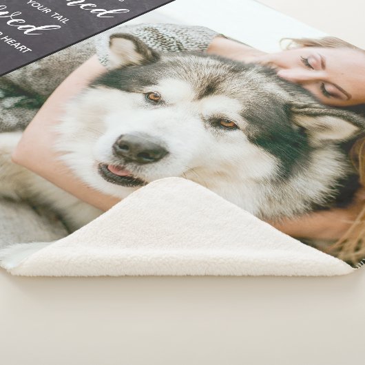 Pet Memorial Keepomwille Dog Foto Sherpa Deken (3/4)