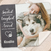 Pet Memorial Keepomwille Dog Foto Sherpa Deken