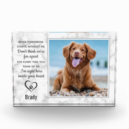 Pet Memorial Keepomwille Dog Fotoblokken (Voorkant)