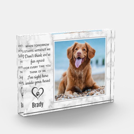 Pet Memorial Keepomwille Dog Fotoblokken (Links)