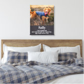 Pet Memorial Keepomwille - Dog Photo Canvas Afdruk (Insitu (Slaapkamer))