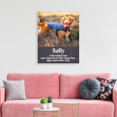 Pet Memorial Keepomwille - Dog Photo Canvas Afdruk (Insitu (Woonkamer))