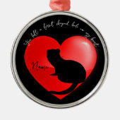 Pet memorial keepomwille ferret metalen ornament (Voorkant)