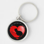 Pet memorial keepomwille ferret sleutelhanger (Voorkant)