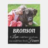 Pet Memorial Keepomwille Memory Fleece Deken (Voorkant)