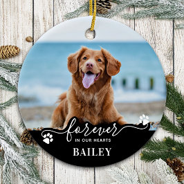 Pet Memorial Keepomwille Personalized 2 Dog Photo Keramisch Ornament