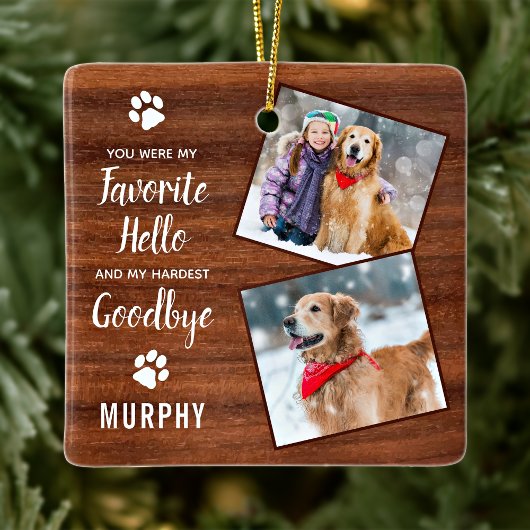 Pet Memorial Keepomwille Pet Loss Sympathy Dog Fot Keramisch Ornament