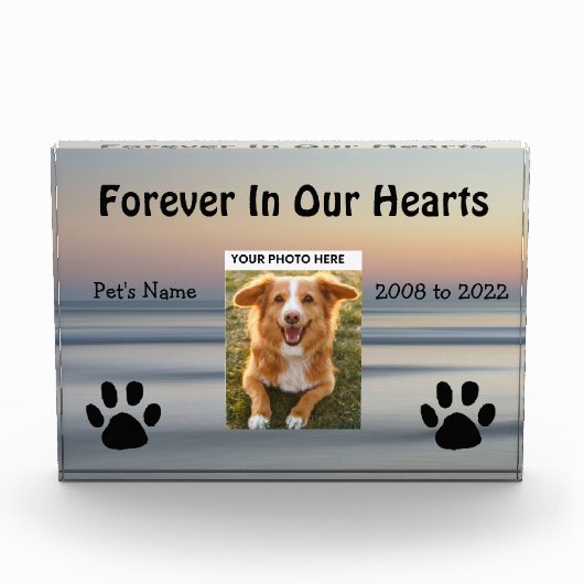 Pet Memorial Keepomwille Photo Block Fotoblokken (Voorkant)