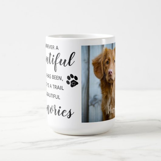 Pet Memorial Keepomwille Photo Coffee Mok (Center)