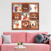 Pet Memorial Keepomwille Photo Collage Canvas Afdruk (Insitu (Woonkamer))