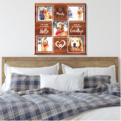 Pet Memorial Keepomwille Photo Collage Canvas Afdruk (Insitu (Slaapkamer))