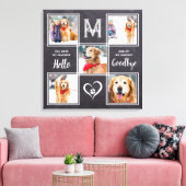 Pet Memorial Keepomwille Photo Collage Canvas Afdruk (Insitu (Woonkamer))