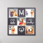 Pet Memorial Keepomwille Photo Collage Canvas Afdruk (Voorkant)