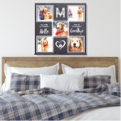 Pet Memorial Keepomwille Photo Collage Canvas Afdruk (Insitu (Slaapkamer))