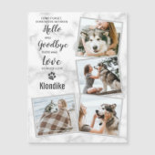 Pet Memorial Keepomwille Photo Collage Magnet Magnetische Uitnodiging (Voorkant)