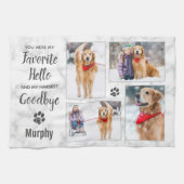 Pet Memorial Keepomwille Photo Collage Theedoek (Horizontaal)