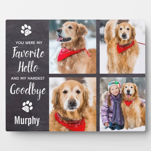 Pet Memorial Keepomwille Specialized Photo Collage Fotoplaat (Voorkant)