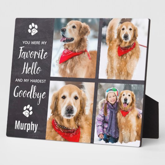 Pet Memorial Keepomwille Specialized Photo Collage Fotoplaat (Zijkant)