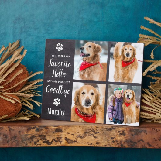 Pet Memorial Keepomwille Specialized Photo Collage Fotoplaat (Zijkant)