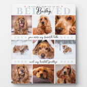 Pet Memorial Keepsake Custom Hond Kat Fotocollage Fotoplaat (Voorkant)