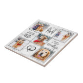 Pet Memorial Keepslag 5 Foto Collage Dog Tegeltje (Zijkant)