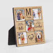 Pet Memorial Keepslag Unieke fotocollage Fotoplaat (Voorkant)