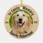Pet Memorial Keramisch Ornament (Voorkant)