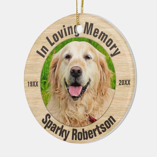 Pet Memorial Keramisch Ornament (Links)