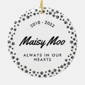 Pet Memorial Kerstfeestdag Ornament (Achterkant)