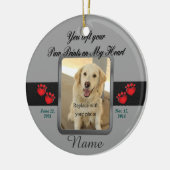 Pet Memorial Kerstmis Keramisch Ornament (Links)