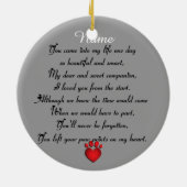 Pet Memorial Kerstmis Keramisch Ornament (Achterkant)