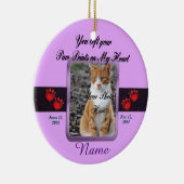 Pet Memorial Kerstmis Keramisch Ornament (Rechts)