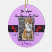Pet Memorial Kerstmis Keramisch Ornament (Links)