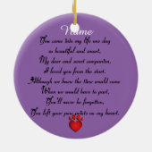 Pet Memorial Kerstmis Keramisch Ornament (Achterkant)