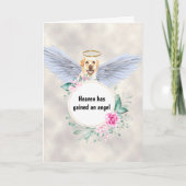 Pet memorial Labrador dog angel wings gedicht Kaart (Voorkant)