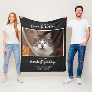 Pet Memorial Loopt sympathie Harder Tot ziens Foto Fleece Deken