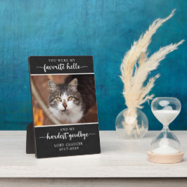 Pet Memorial Loopt sympathie Harder Tot ziens Foto Fotoplaat