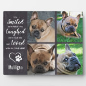 Pet Memorial Loss Quote - Rustic Photo Collage Fotoplaat (Voorkant)