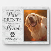 Pet Memorial Marble Photo Lijst Fotoplaat (Voorkant)