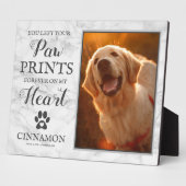 Pet Memorial Marble Photo Lijst Fotoplaat (Zijkant)