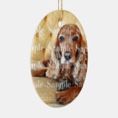 Pet memorial memory / PERSONALIZE foto Keramisch Ornament (Rechts)
