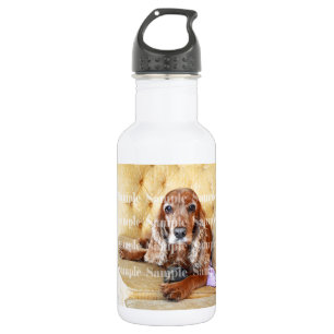 Pet memorial memory / PERSONALIZE foto Waterfles
