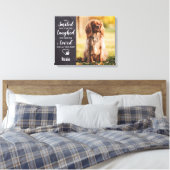 Pet Memorial Modern Eenvoudige Herdenking Hond Fot Canvas Afdruk (Insitu (Slaapkamer))