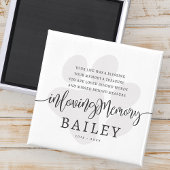 Pet Memorial Modern Elegant Eenvoudig Chique Paw Magneet